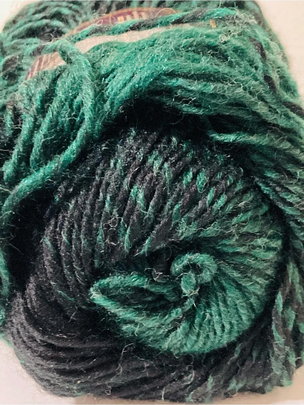 NEW Lion Brand Scarfie Yarn Color: Forest Black